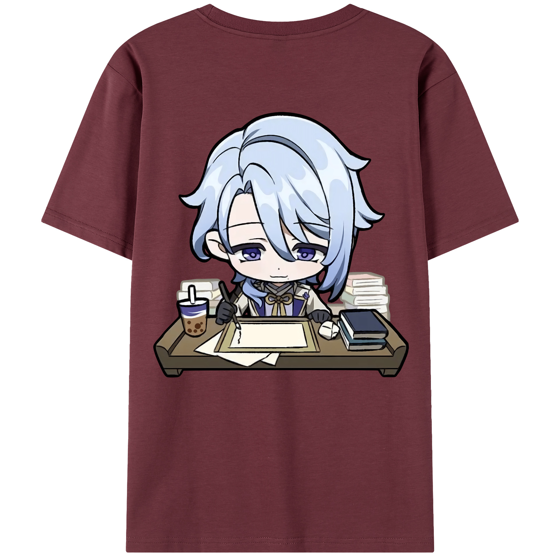 げんし神 神里綾人 かみさとあやと genshin Kamisato Ayato 綿100％半袖Tシャツ（背面プリント）
